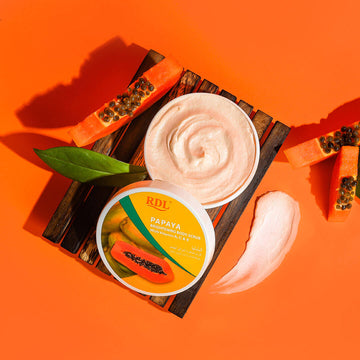 RDL Papaya extract brightening body scrub with vitamin A,C&E 500mg