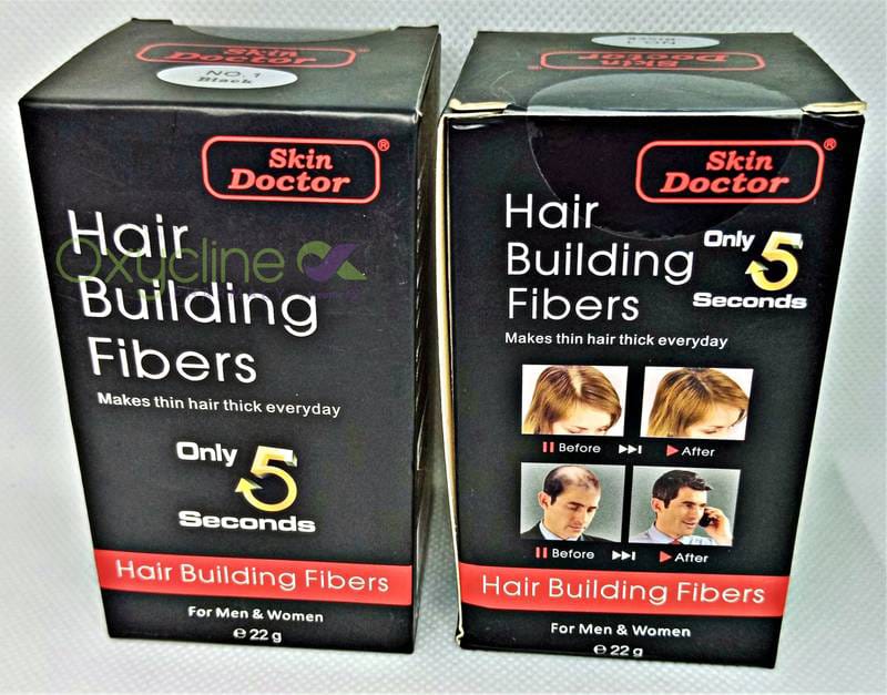 SKIN DOCTOR Hair building fibers for men and women 22g