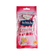 Schick EXACTA 3 FOR WOMEN (Pack of 4)