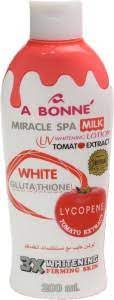 A BONNE Miracle Spa Milk Uv Whitening Lotion Nano White Glutathione Kojic 200ml (200 ml)