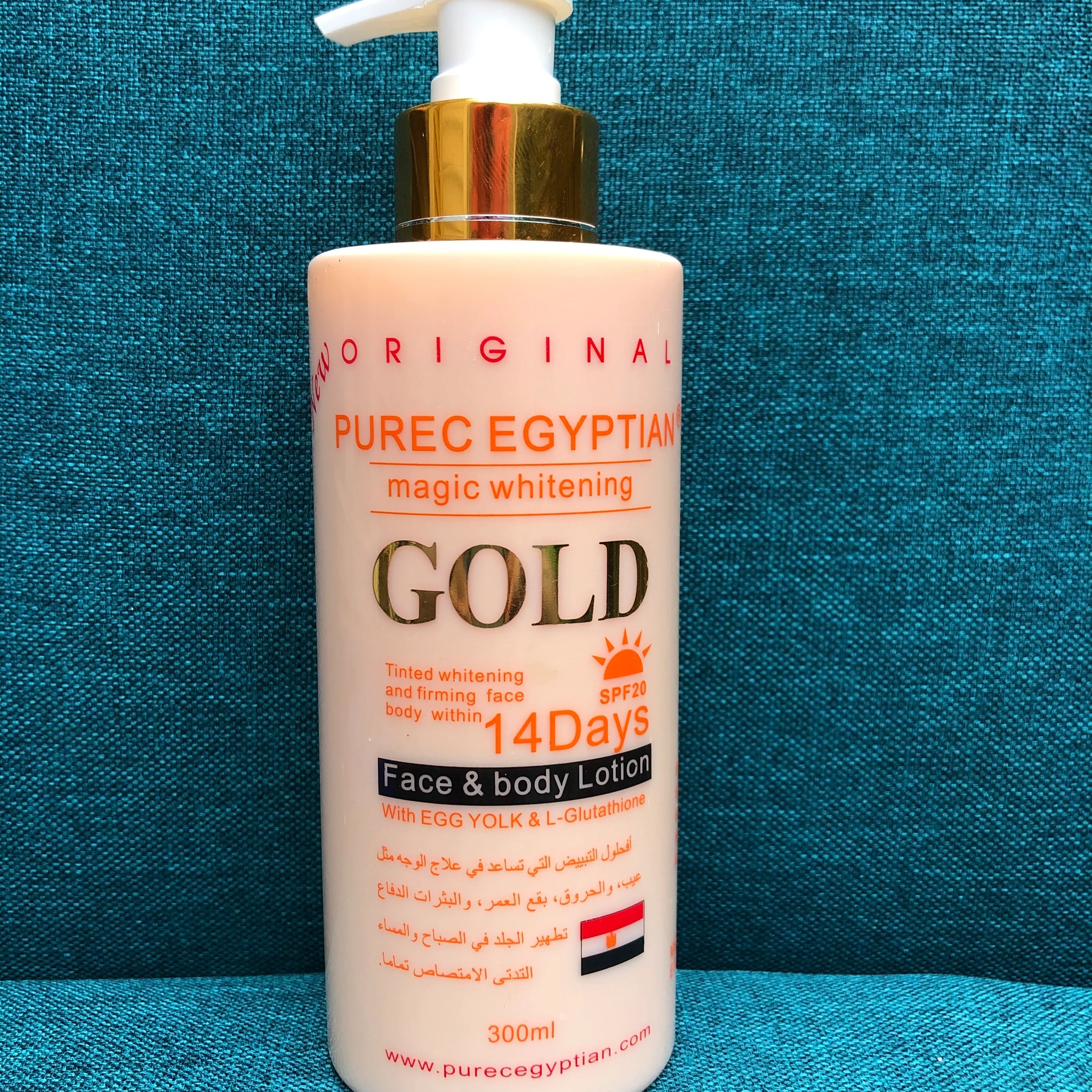 Purec Egyptian Gold Face & Body Lotion 300ml