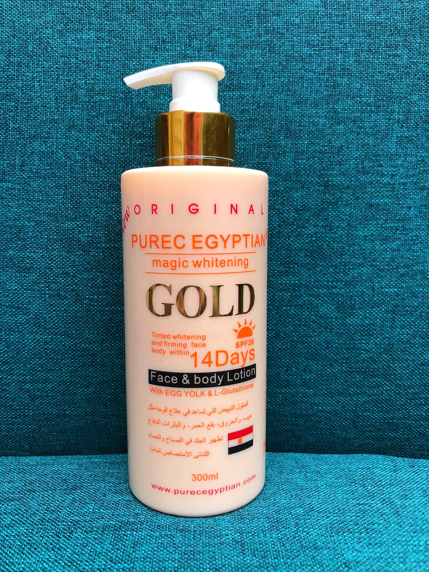 Purec Egyptian Gold Face & Body Lotion 300ml