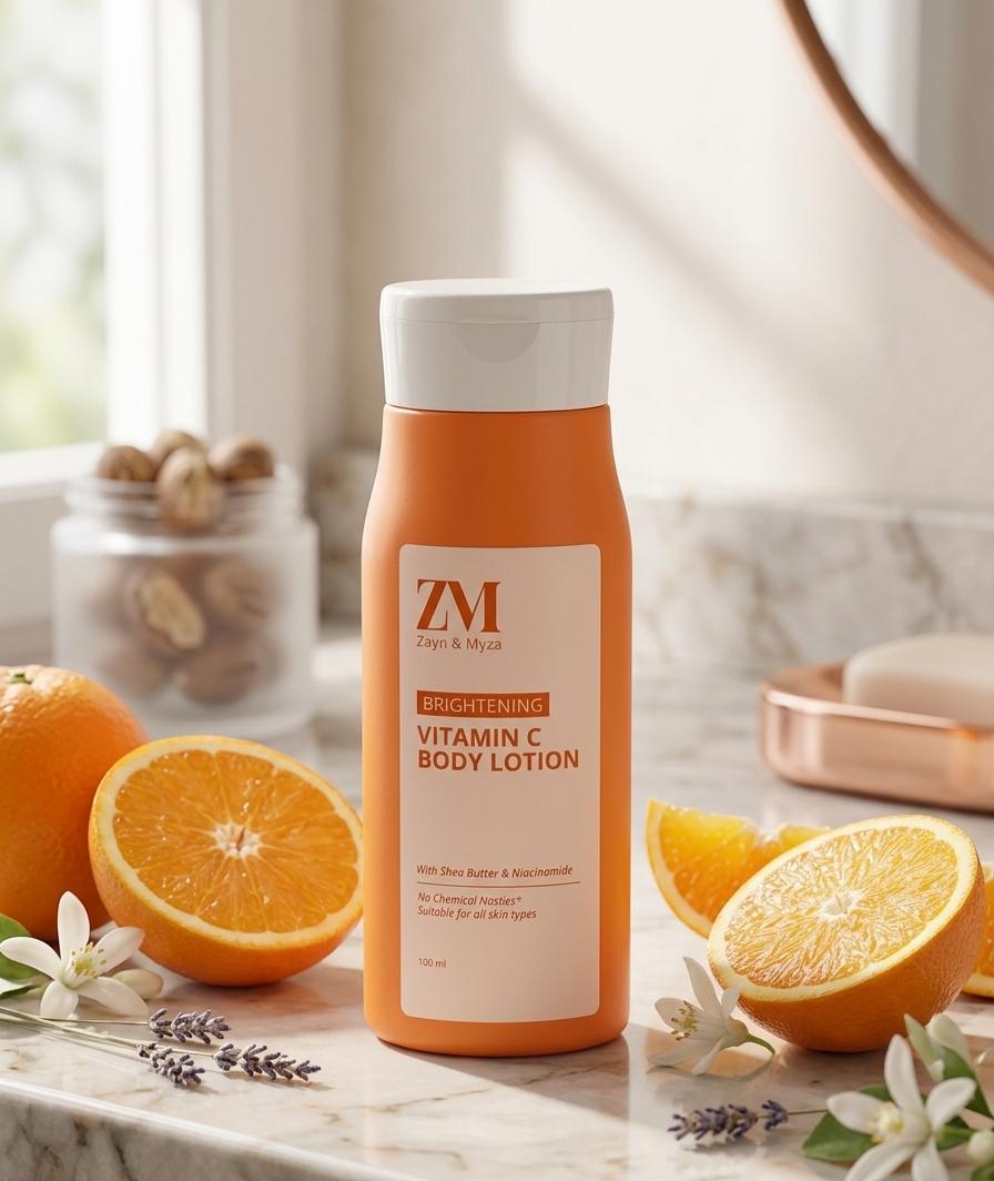 Zayn & myza brightening vitamin C body lotion 100ml| Buy Online | Saffronskins India