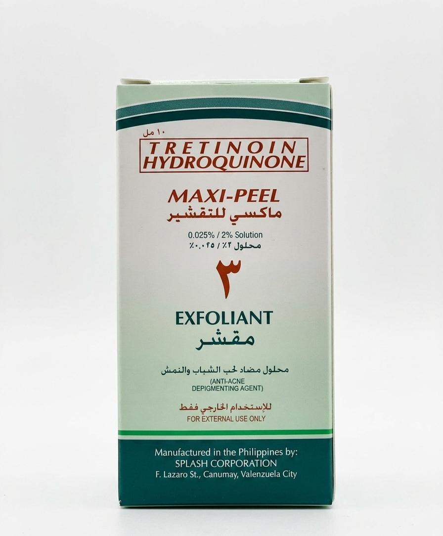 TRETINOIN HYDROQUINONE MAXI-PEEL EXFOLIANT 100ML| Buy Online | Saffronskins India