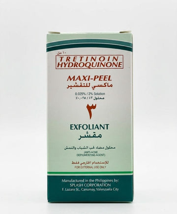 TRETINOIN HYDROQUINONE MAXI-PEEL EXFOLIANT 100ML| Buy Online | Saffronskins India