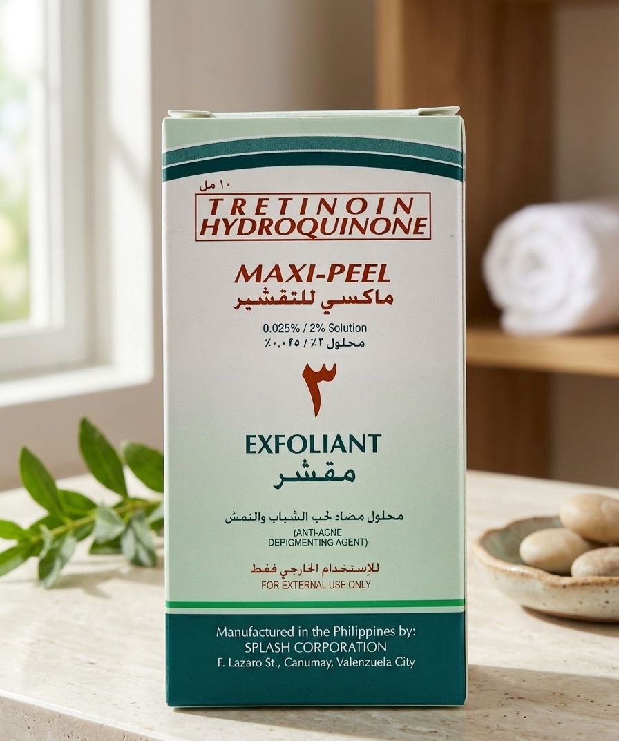TRETINOIN HYDROQUINONE MAXI-PEEL EXFOLIANT 100ML| Buy Online | Saffronskins India