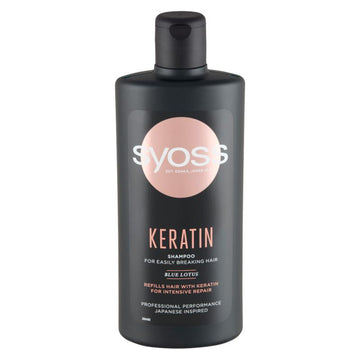 Syoss keratin shampoo for easily breaking hair (blue lotus) 500ml| Buy Online | Saffronskins India