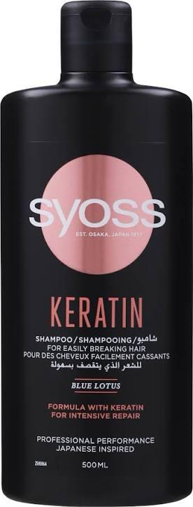 Syoss keratin shampoo for easily breaking hair (blue lotus) 500ml| Buy Online | Saffronskins India
