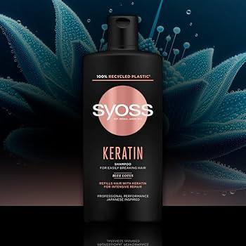Syoss keratin shampoo for easily breaking hair (blue lotus) 500ml| Buy Online | Saffronskins India