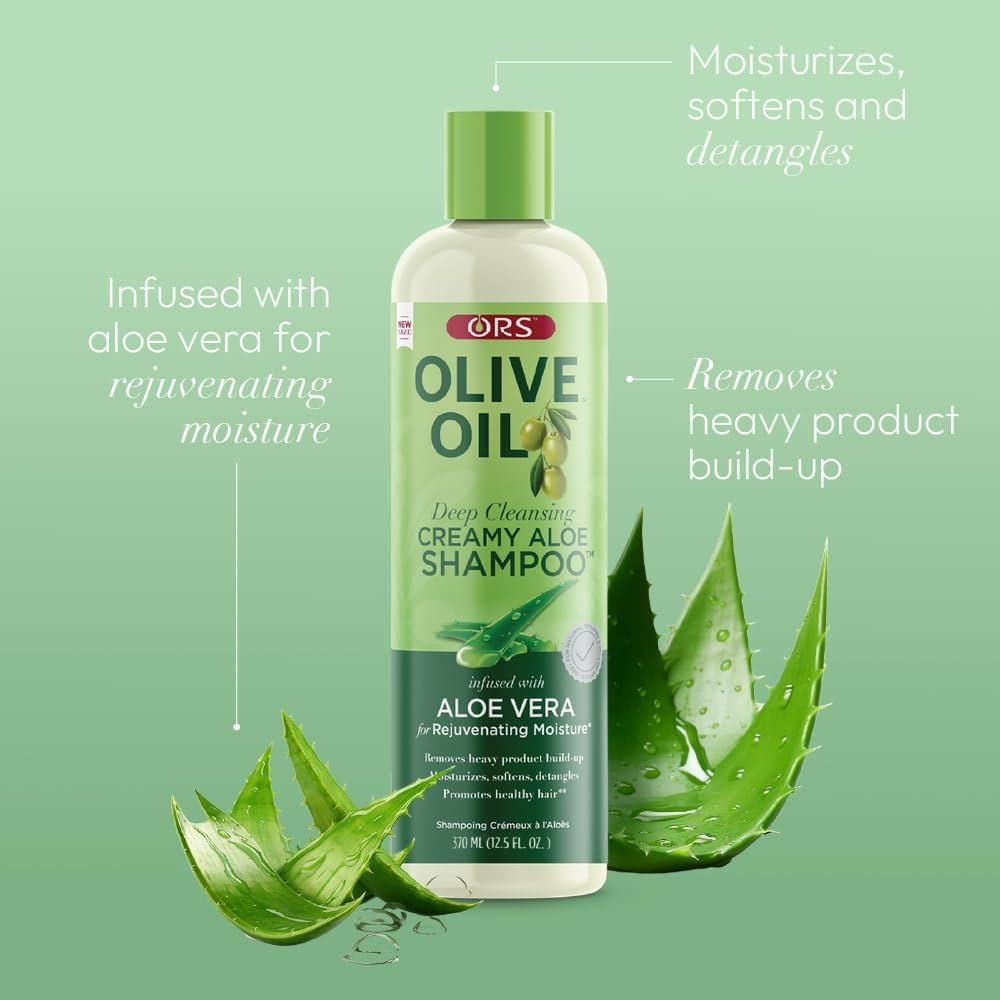 ORS Olive oil deep cleansing creamy aloe shampoo 375ml| Buy Online | Saffronskins India