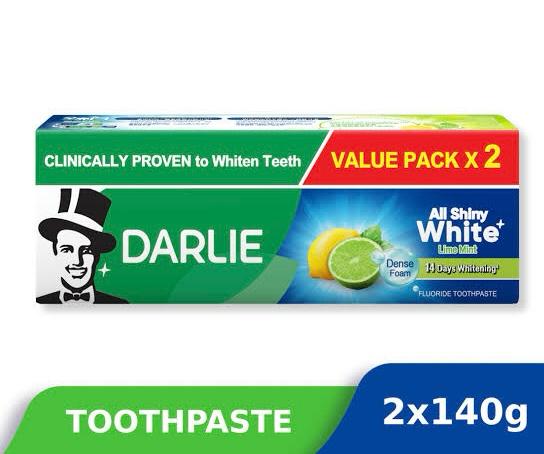 DARLIE clinically proven to white teeth 140g into 2 +1free | Buy Online | Saffronskins India