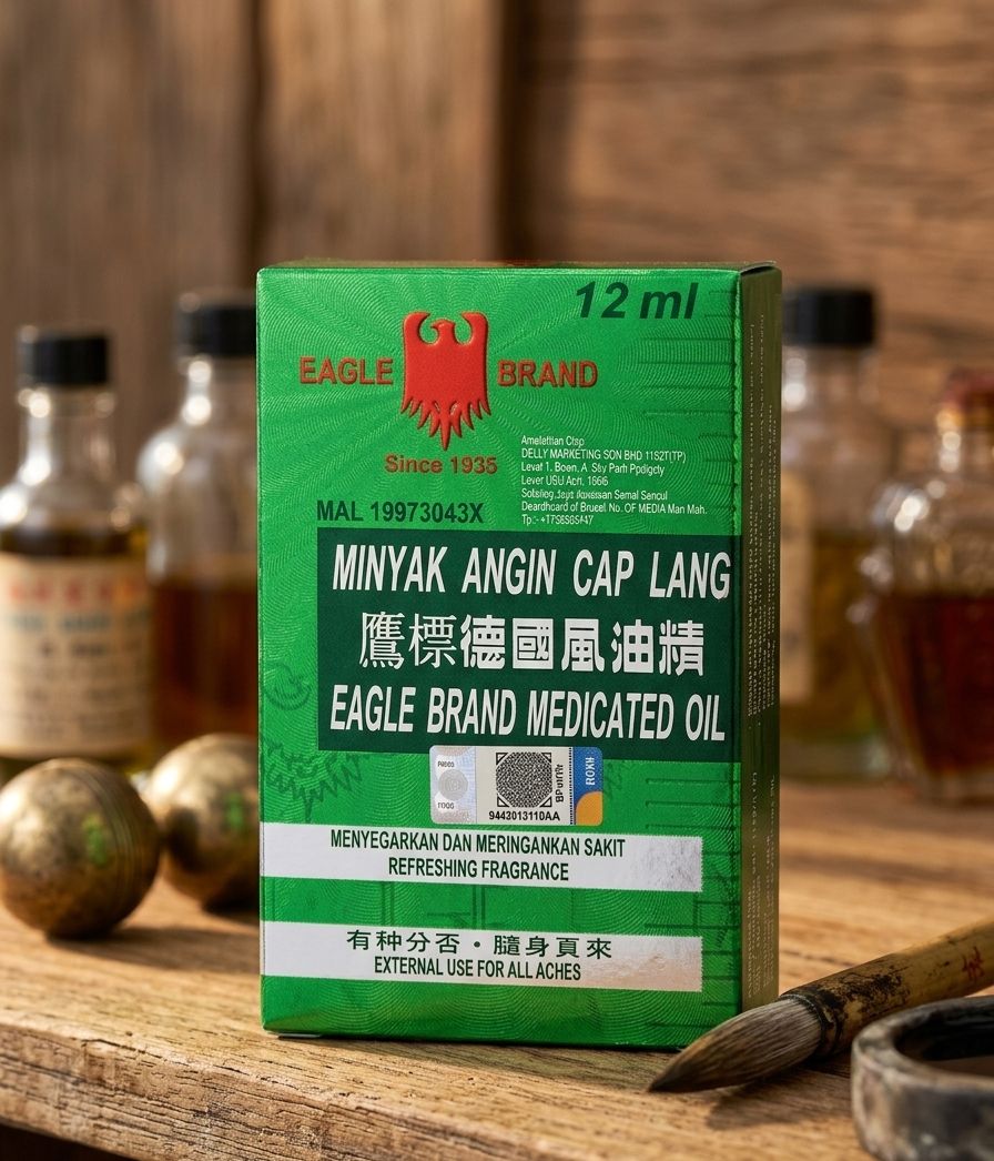MINYAK ANGIN CAP LANG EAGLE BRAND MEDICATED OIL 12ML| Buy Online | Saffronskins India