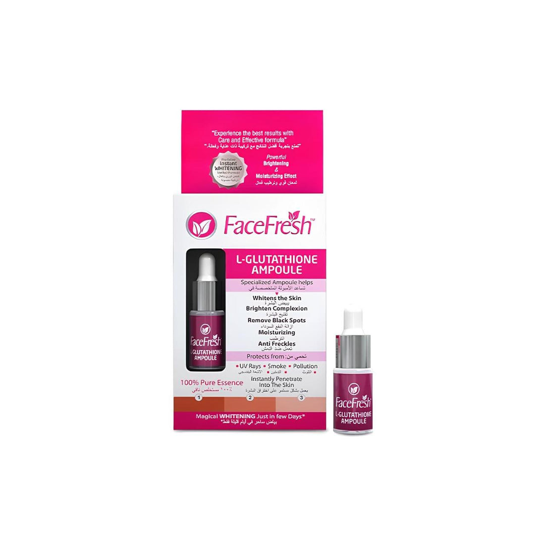 Facefresh L-GLUTATHIONE AMPOULE brightening & moisturizing effect | Buy Online | Saffronskins India