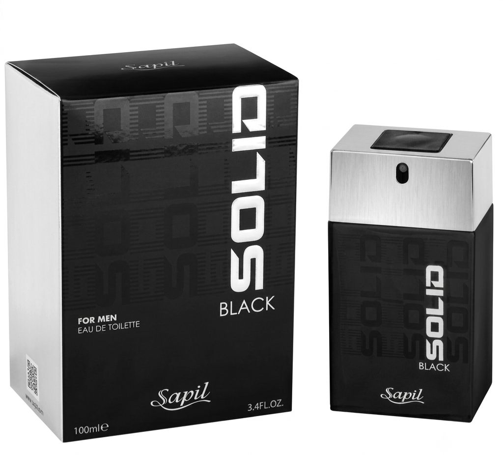 Sapil black solid for men EAU DE TOLIETE 100ML| Buy Online | Saffronskins India