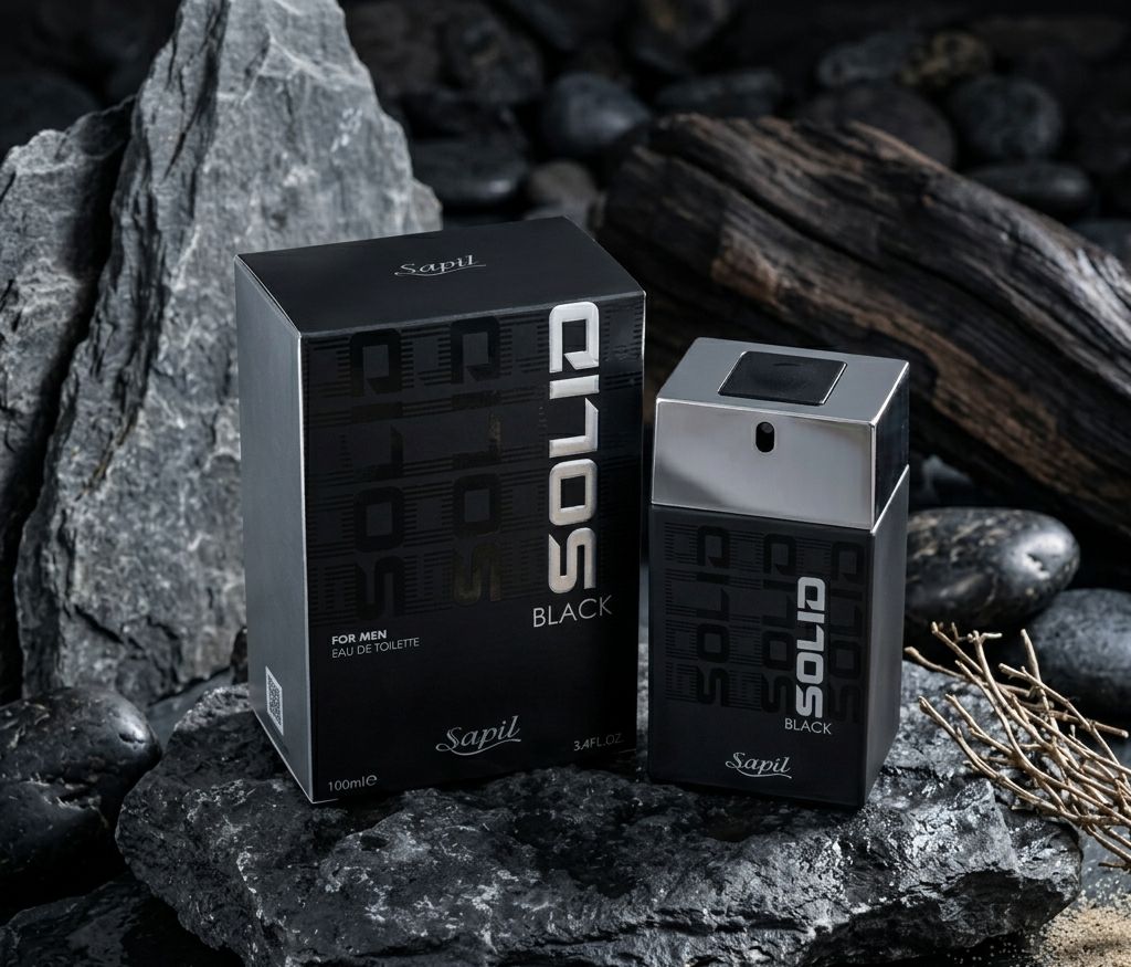 Sapil black solid for men EAU DE TOLIETE 100ML| Buy Online | Saffronskins India