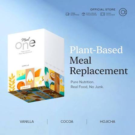 MealOne | Plant-Based Meal Replacement | Skinny Drink | Vanilla | Cocoa | Hojicha | High in Protein & Fiber | Buy Online | Saffronskins India