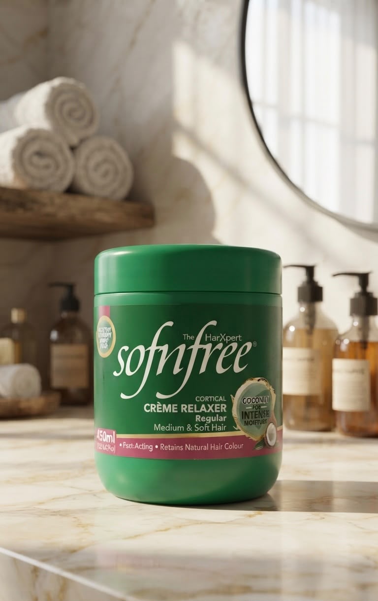 Sofnfree regular medium & soft hair cortical creme relaxer 450ml| Buy Online | Saffronskins India