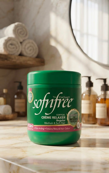 Sofnfree regular medium & soft hair cortical creme relaxer 450ml| Buy Online | Saffronskins India