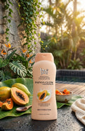 IZZI brightining hand & body lotion papaya glow + niacinamide| Buy Online | Saffronskins India
