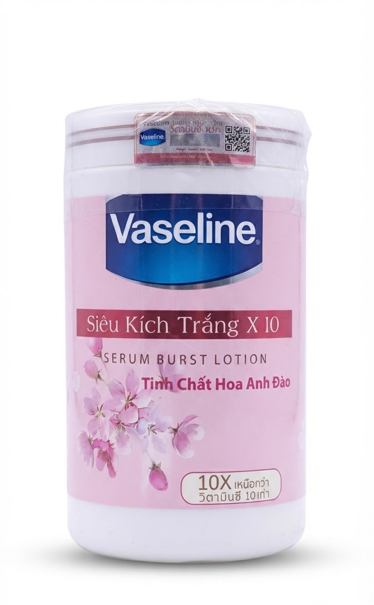 Vaseline sieu kich trang X10 serum burst lotion| Buy Online | Saffronskins India