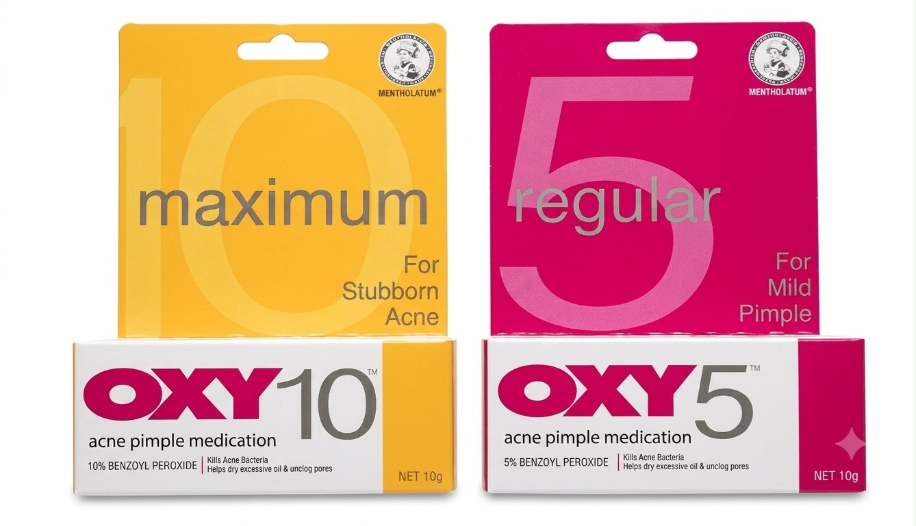 Maximum Regular for stubborn acne OXY 10 , OXY 5 10G| Buy Online | Saffronskins India