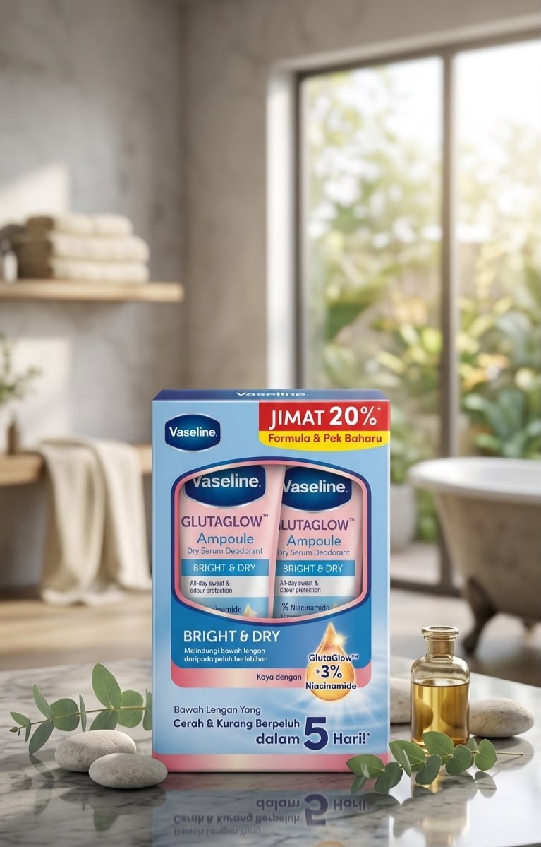 vaseline gultaglow ampoule bright & dry kit| Buy Online | Saffronskins India