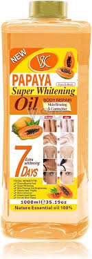 Veet gold Papaya Super Whitening Body Repair Oil, 1000ml | Buy Online | Saffronskins India