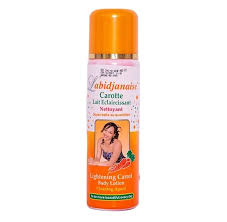 L'abidjanaise carotte lait eclaircissant lightining carrot body milk 250ml | Buy Online | Saffronskins India