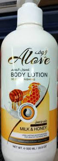 Alove Body Lotion Milk & Honey 500ml | Buy Online | Saffronskins India