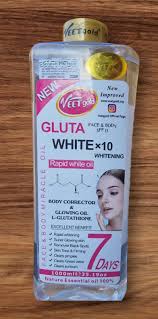 Veet Gold Gluta White Rapid White Oil Body Corrector and Glowing 1000ml 7 Days | Buy Online | Saffronskins India