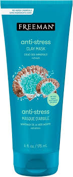 Freeman Anti Stress Clay Mask - Dead Sea Minerals 175 ml | Buy Online | Saffronskins India