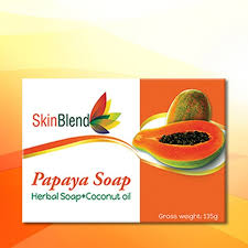 Papaya Soap Herbal Soap +Coconut Oil 135Gm | Buy Online | Saffronskins India