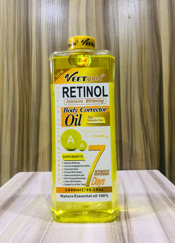 Veetgold Retinol Body Corrector Oil 1000ml | Buy Online | Saffronskins India
