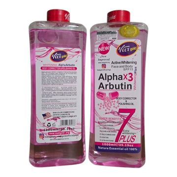 Veetgold Whitening Alpha Arbutin Body Corrector Polishing Oil 1000ml | Buy Online | Saffronskins India