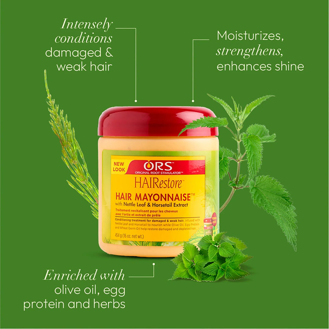 ORS HAIRestore Hair Mayonnaise with Nettle Leaf and Horsetail Extract 16 oz 454g | Buy Online | Saffronskins India
