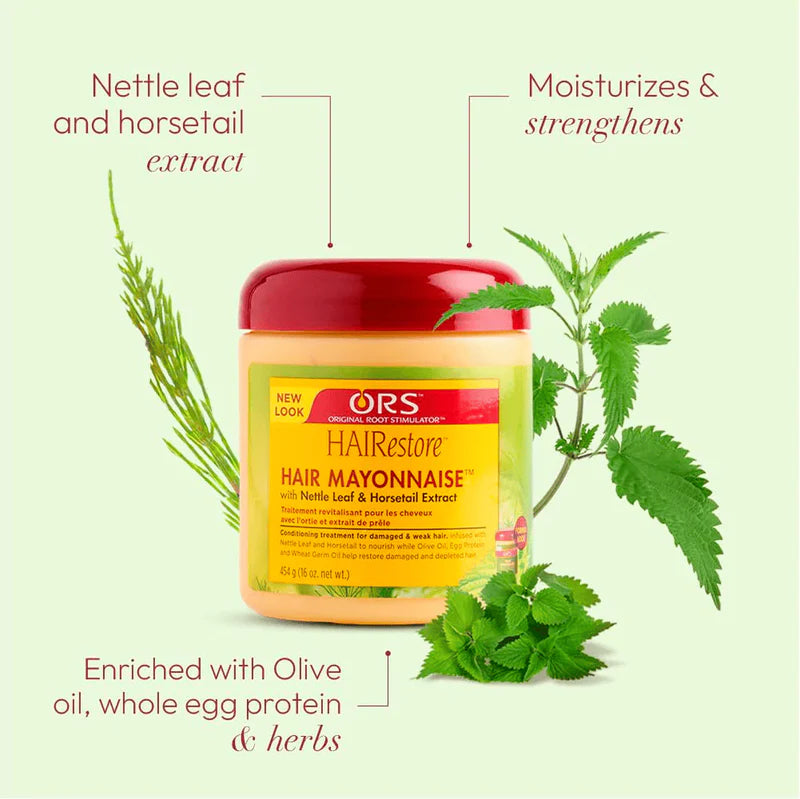 ORS HAIRestore Hair Mayonnaise with Nettle Leaf and Horsetail Extract 16 oz 454g | Buy Online | Saffronskins India