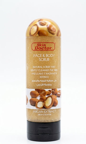 skin doctor face and body scrub argan extract 200ml| Buy Online | Saffronskins India