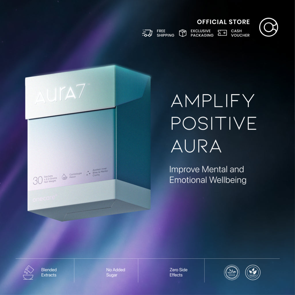 Onecare AURA7 | Mood Balance | Calm Focus | Probiotic PS23 Psychobiotics | Mental Health Supplement | (30 Sachets) | Buy Online | Saffronskins India
