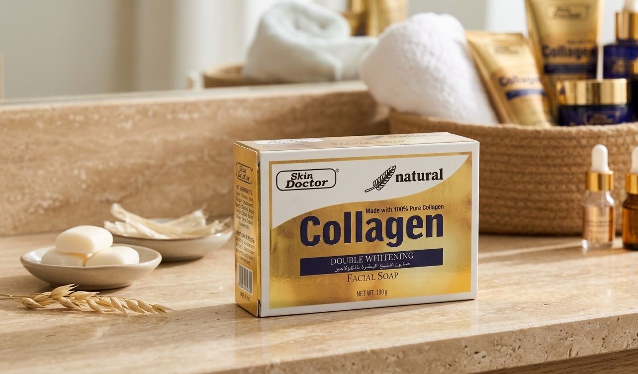 Skin doctor natural collagen double whitening facial soap 100g| Buy Online | Saffronskins India