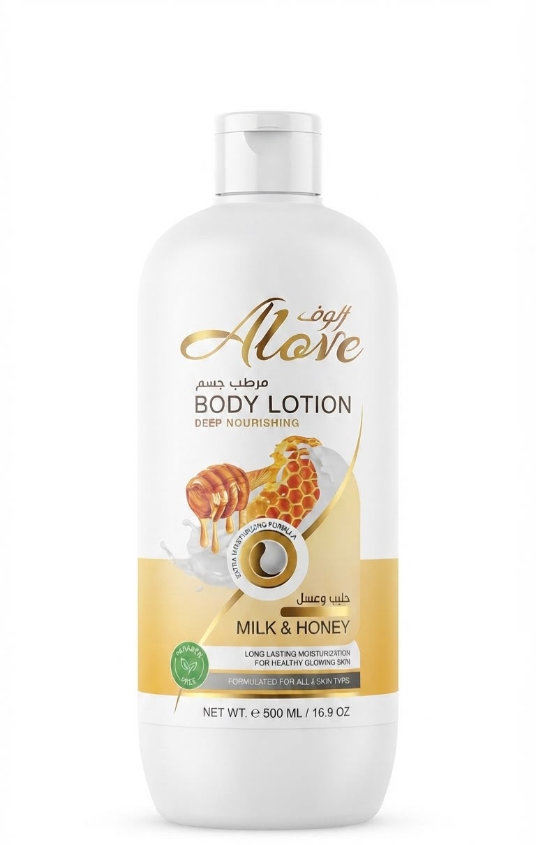 Alove Body Lotion Milk & Honey 500ml | Buy Online | Saffronskins India