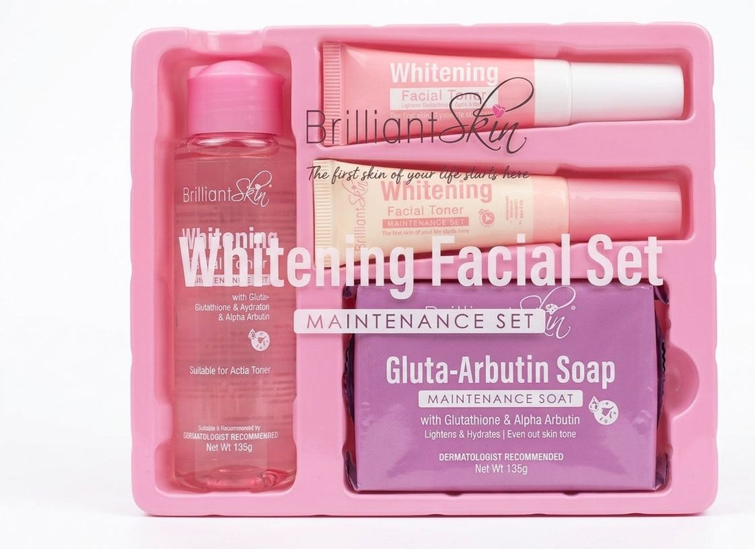 Brilliant skin whitening facial set maintenance set 135g| Buy Online | Saffronskins India