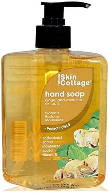 SKIN COTTAGE Hand Soap Ginger & White Tea 500ml | Buy Online | Saffronskins India