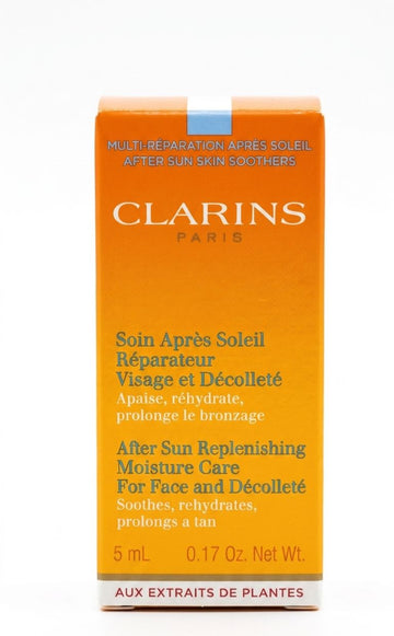 CLARINS paris soin apres soleil reparateur visage et decollete 5ml| Buy Online | Saffronskins India