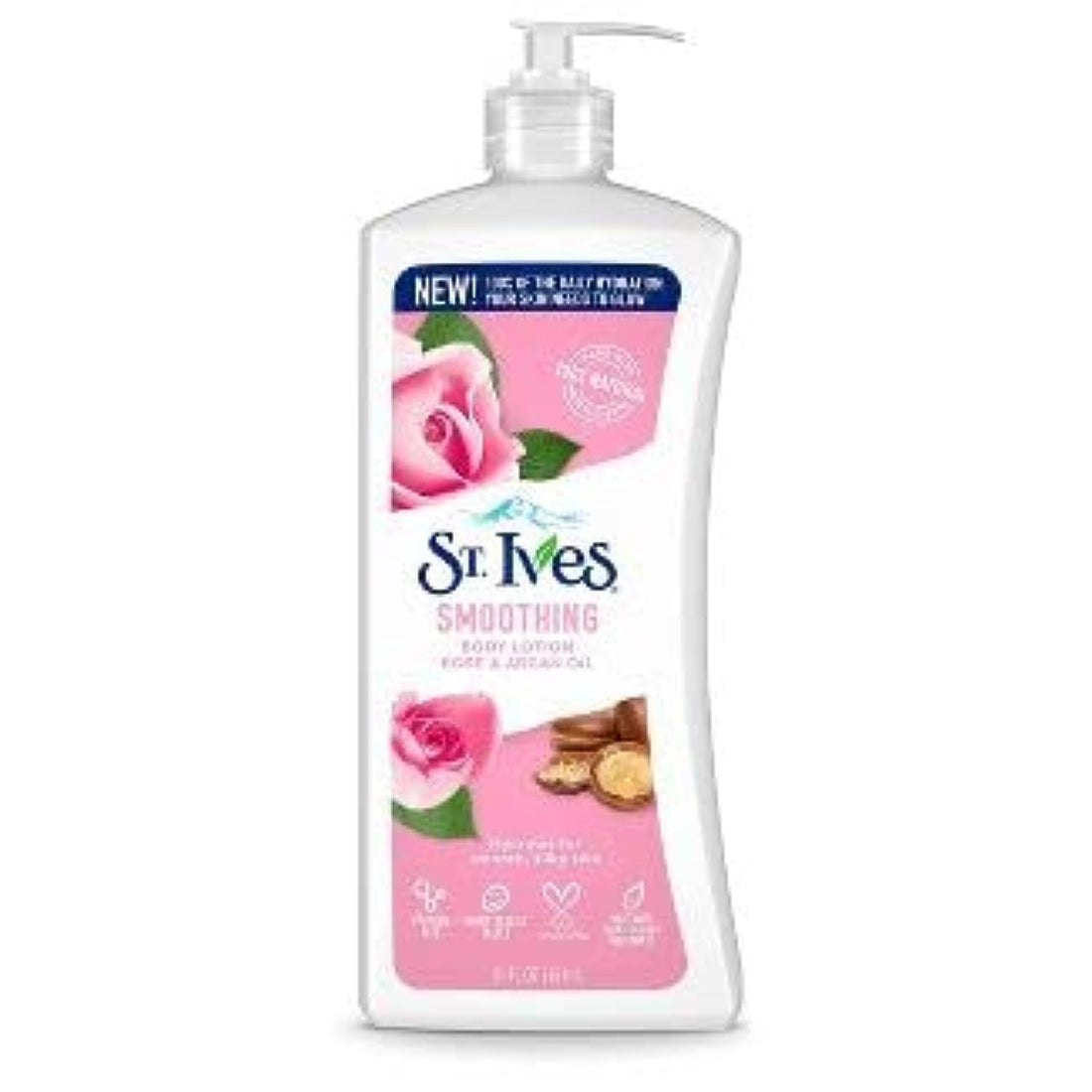 ST.IVES smoothing body lotion rose& organ oil| Buy Online | Saffronskins India