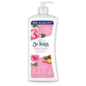 ST.IVES smoothing body lotion rose& organ oil| Buy Online | Saffronskins India
