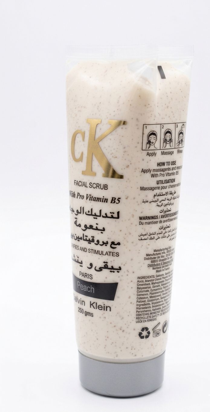 Calvin klein facial scrub with vitamin B5 pro (peach) 250g| Buy Online | Saffronskins India