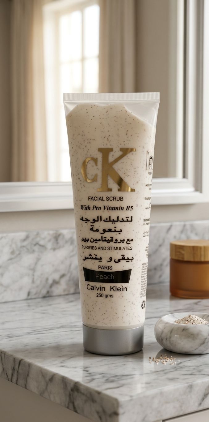 Calvin klein facial scrub with vitamin B5 pro (peach) 250g| Buy Online | Saffronskins India