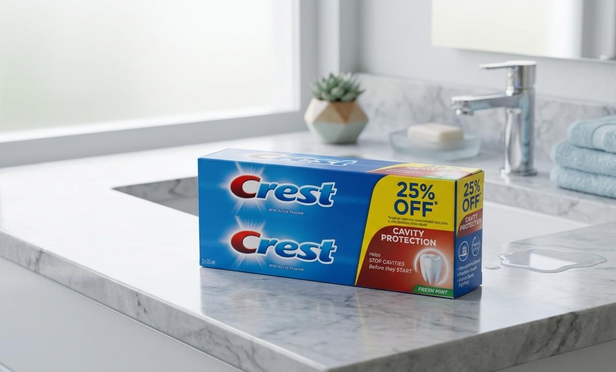 Crest with active fluoride cavity protection fresh mint 2 into 125ml| Buy Online | Saffronskins India
