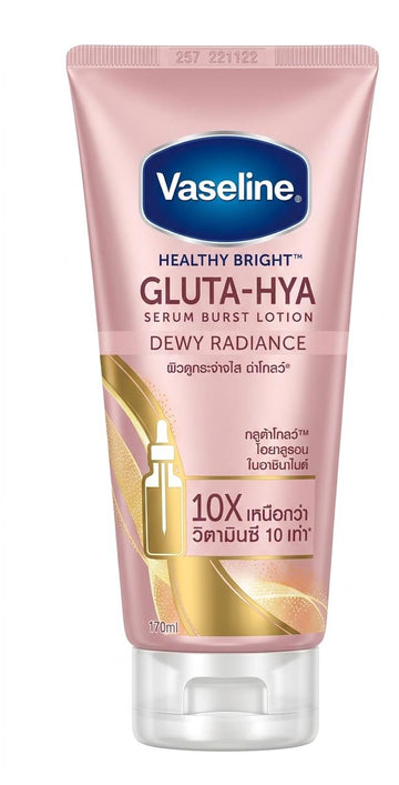 Vaseline healthy bright GULTA -HYA serum burst lotion 10X 100g| Buy Online | Saffronskins India