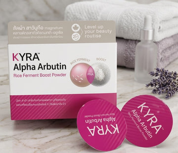 Kyra alpha arbutin rice ferment boost powder| Buy Online | Saffronskins India